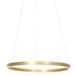 Moderne hanglamp ring goud met geïntegreerd LED