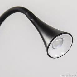 Moderne LED klemspot leeslamp zwart