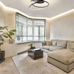 Moderne LED plafondlamp ringen zwart 3-standen dimbaar