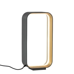 Moderne LED tafellamp zwart/goud klein