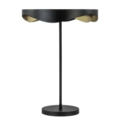 Moderne LED tafellamp zwart met goud dimbaar