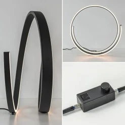 Moderne LED tafellamp zwart met dim to warm functie