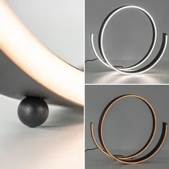 Moderne LED tafellamp zwart met dim to warm functie