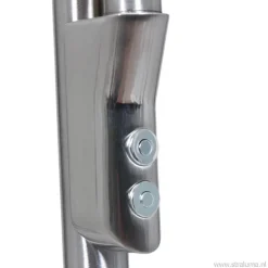 Moderne LED uplighter met leeslamp geborsteld staal