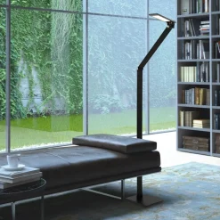 Moderne LED vloerlamp leeslamp zwart dimbaar