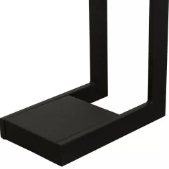 Moderne LED vloerlamp mat zwart met kantelbare spot