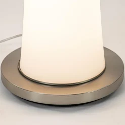 Moderne LED vloerlamp opaal glas met dim to warm