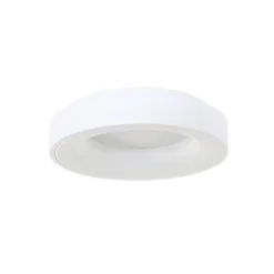 Moderne plafondlamp wit met geïntegreerd LED