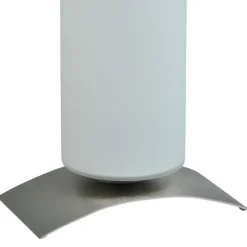 Moderne tafellamp Oblica zuil nikkel