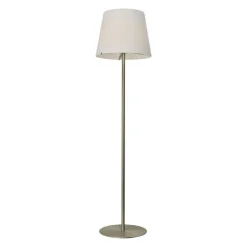 Moderne vloerlamp Calabro nikkel glas