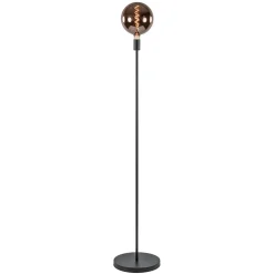 Moderne vloerlamp mat zwart exclusief lichtbron