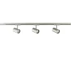 Nikkel railsysteem met spots 1-fase