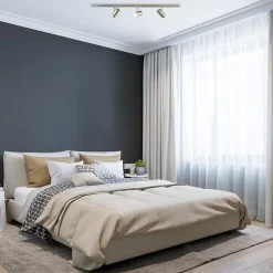 Nikkel railsysteem met spots 1-fase