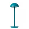 Oplaadbare LED buitenlamp op batterij turquoise
