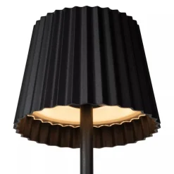 Oplaadbare tafellamp inclusief dimbaar LED zwart IP54