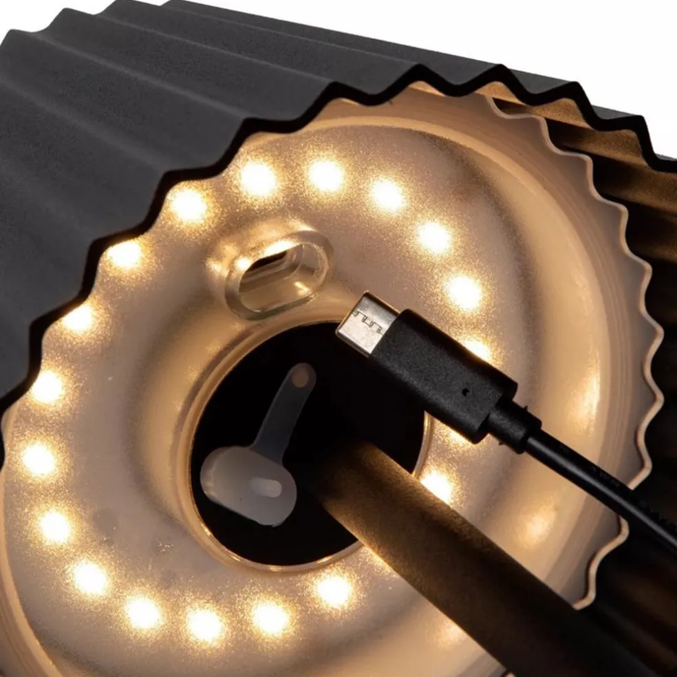 Oplaadbare tafellamp inclusief dimbaar LED zwart IP54