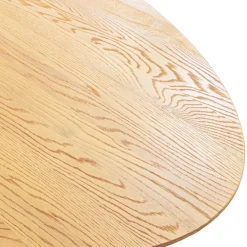 Ovale eetkamertafel eiken naturel 300x120 cm