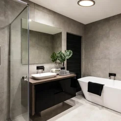 Plafondlamp Anne 26cm zwart 3-switchdim