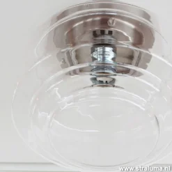 Plafondlamp Art Deco helder glas