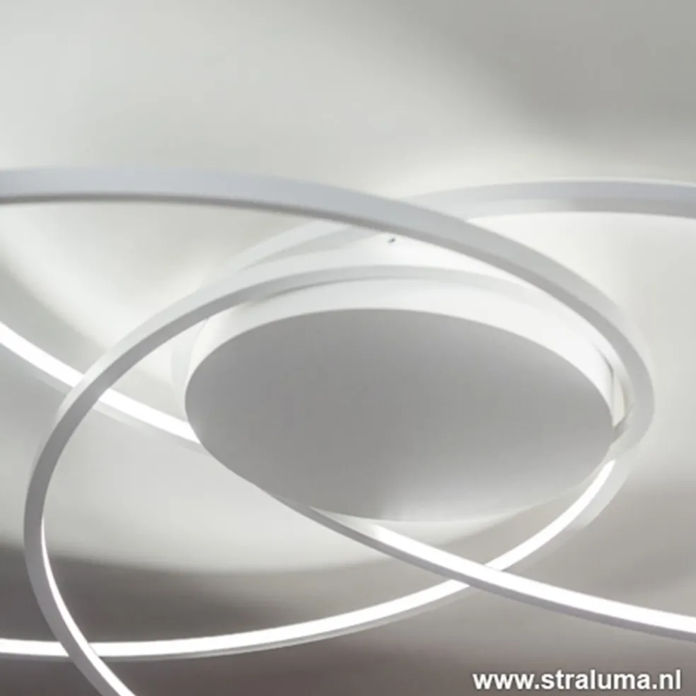 Plafondlamp bogen speels wit 80cm