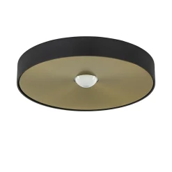 Plafondlamp Bright 26 zwart/matgoud