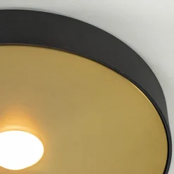 Plafondlamp Bright 26 zwart/matgoud