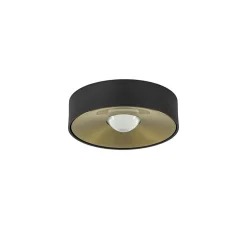 Plafondlamp Bright 15 zwart/matgoud