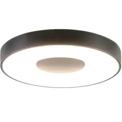 Plafondlamp Coin rond 50cm zwart CCT