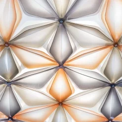 Plafondlamp La Vie amber 75cm