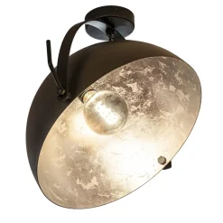 Plafondlamp Larino gunmetal/silverleaf 40 cm