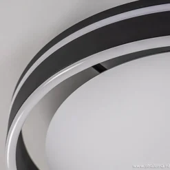 Plafondlamp Led Cirkel zwart/wit