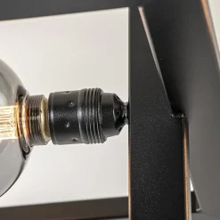 Plafondlamp Longa zwart 2xframe vierkant