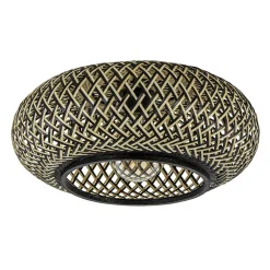 Plafondlamp Maze bamboe/zwart 40cm