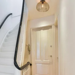 Plafondlamp Nest matgoud/zwart