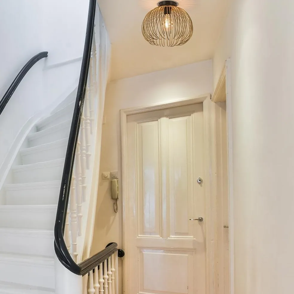 Plafondlamp Nest matgoud/zwart