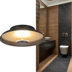 Plafondlamp Oro 25cm zwart/goud