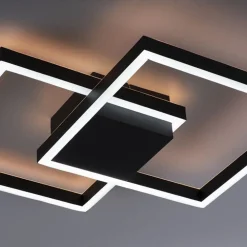 Plafondlamp Q-Marko smart vierk.zwart rgb/cct