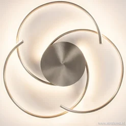 Plafondlamp Reverso nikkel 3-switchdim