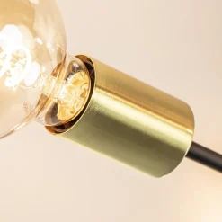 Plafondlamp Sticks 4L zwart/goud