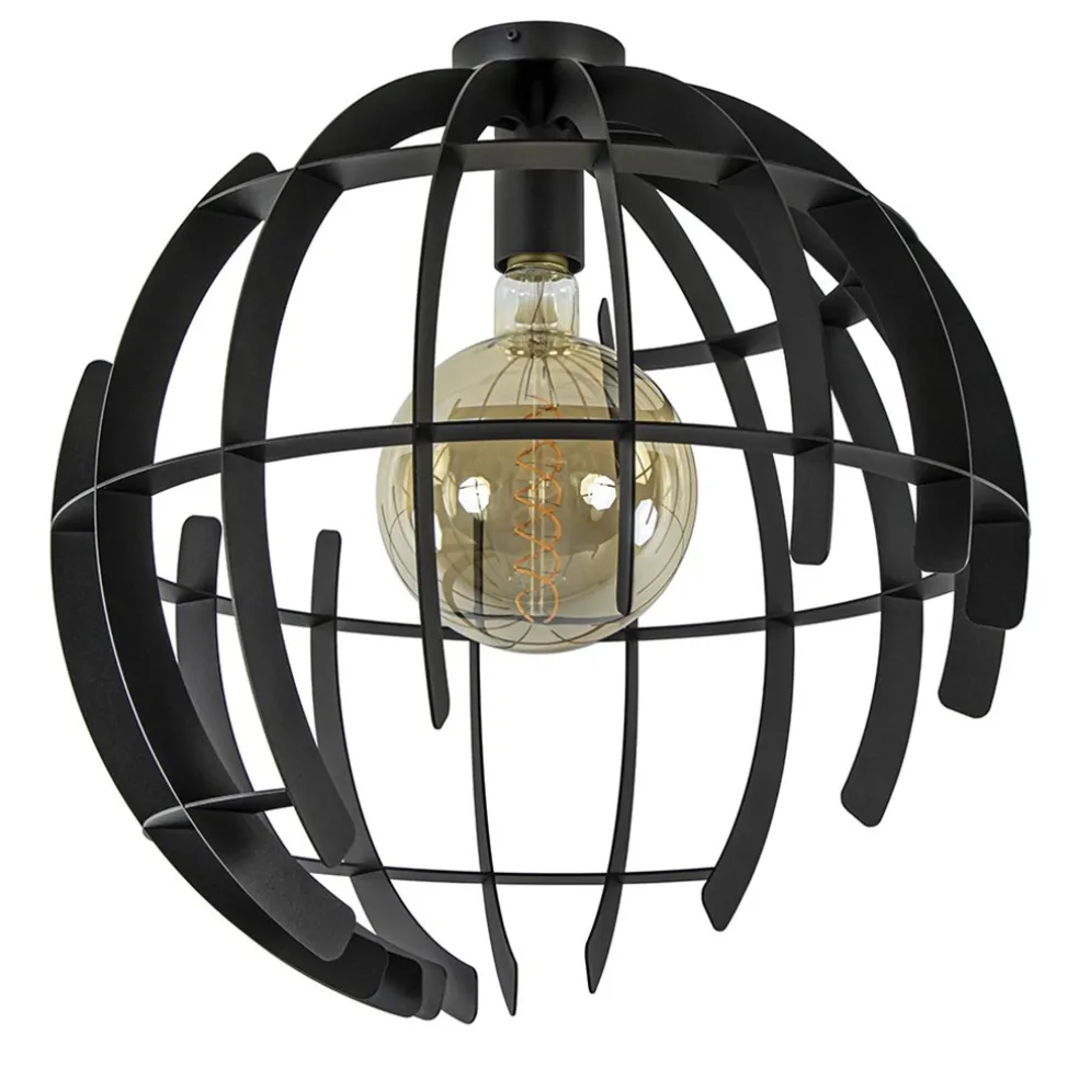 Plafondlamp Terra 60cm zwart