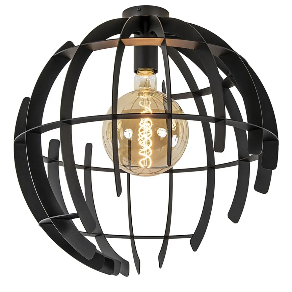 Plafondlamp Terra 60cm zwart
