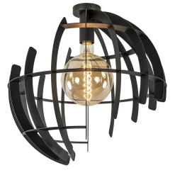 Plafondlamp Terra 60cm zwart