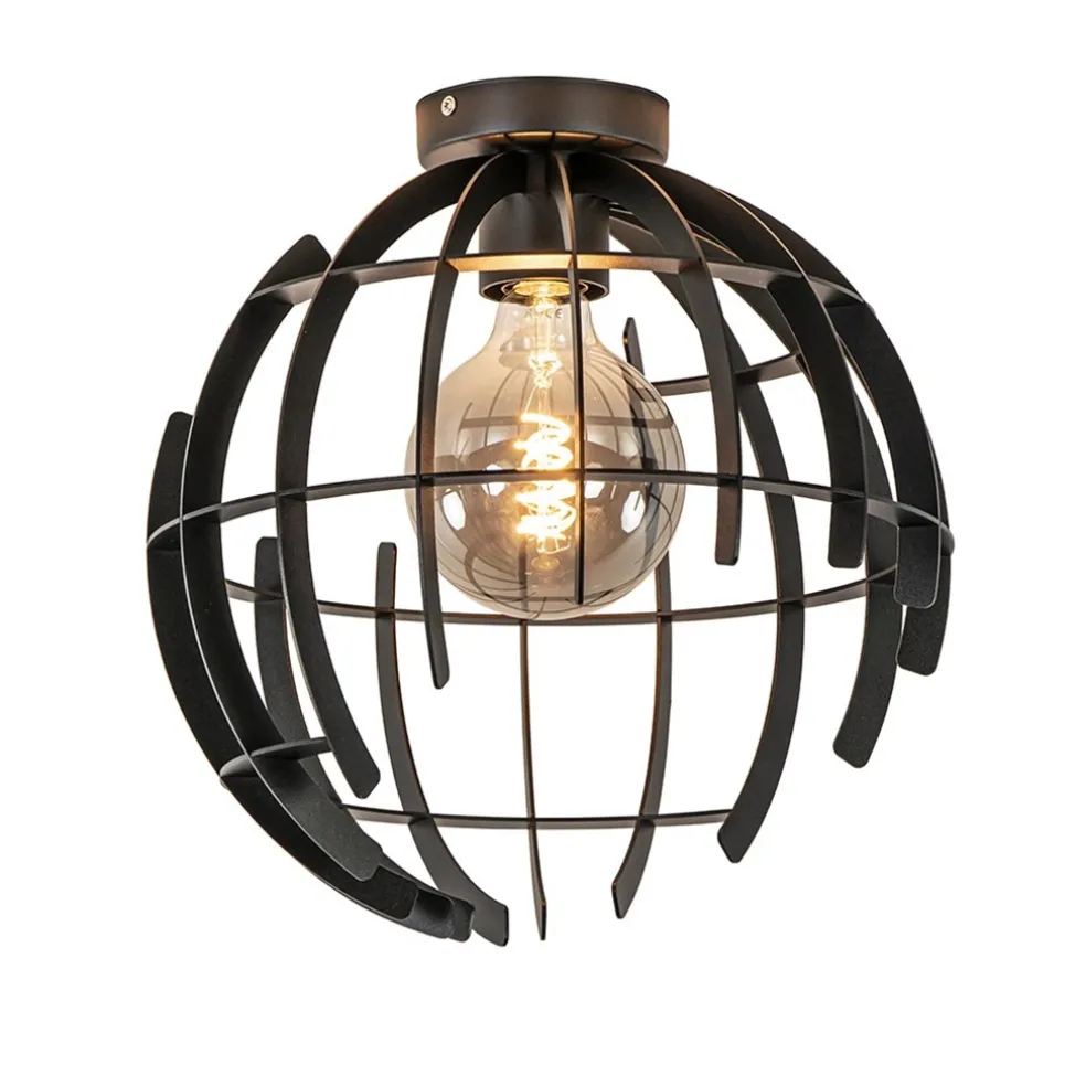 Plafondlamp Terra 35cm zwart