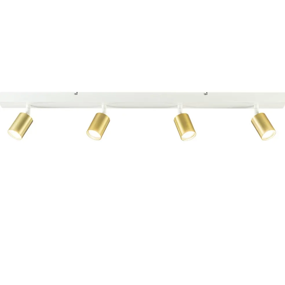 Plafondspot Bounce 4L balk wit/matgoud