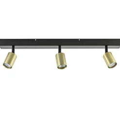 Plafondspot Bounce 3L 70cm zwart/goud