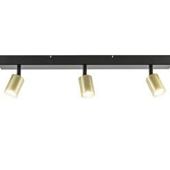 Plafondspot Bounce 3L 70cm zwart/goud