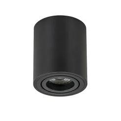 Plafondspot cilinder zwart verstelbaar gu10