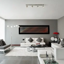 Plafondspot Halo 4L balk rvs gu10