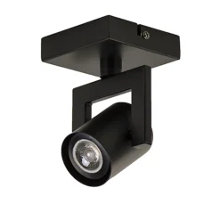 Plafondspot 1L zwart incl.gu10