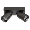 Plafondspot 2-lichts gunmetal incl. gu10